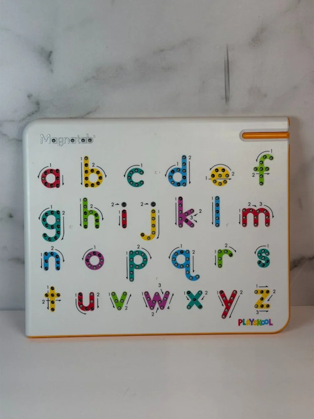 Playskool Magnatab Lowercase Alphabet Magnetic Writing Board ABC Learning Toy